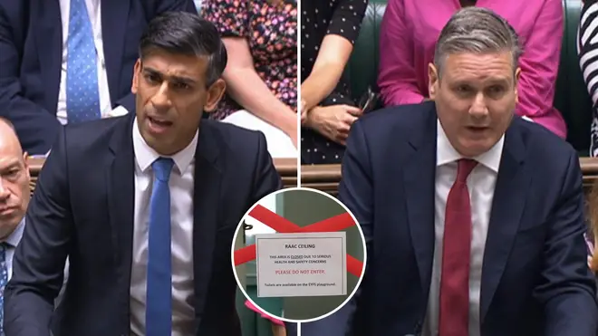 Rishi Sunak and Sir Keir Starmer faced off with each other at PMQs