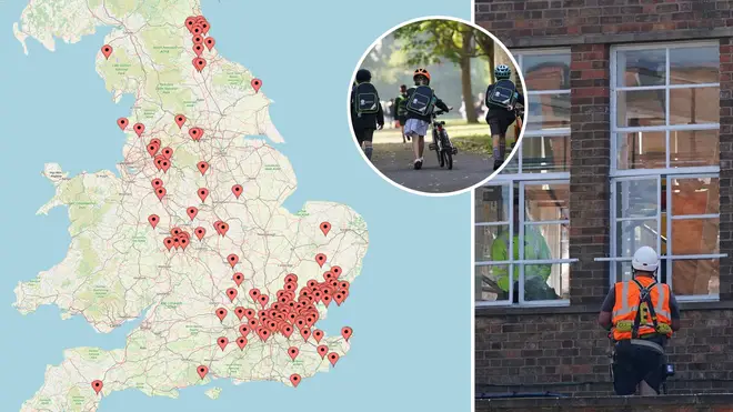 The Department for Education has published the full list of schools with dangerous concrete