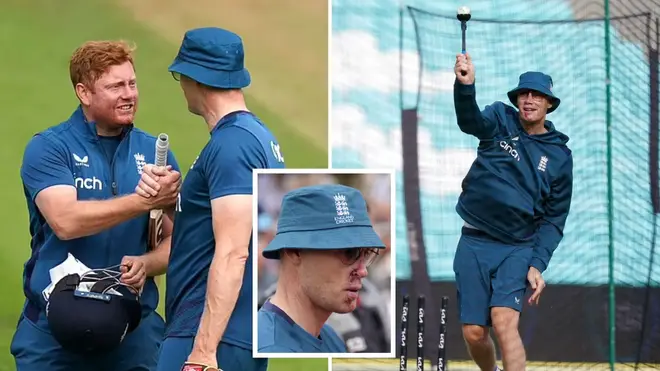 Grinning Andrew Flintoff joins England training session after watching Ashes 'incognito' following Top Gear crash