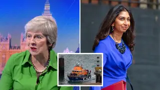 Theresa May has criticised Suella Braverman's comments about migrants