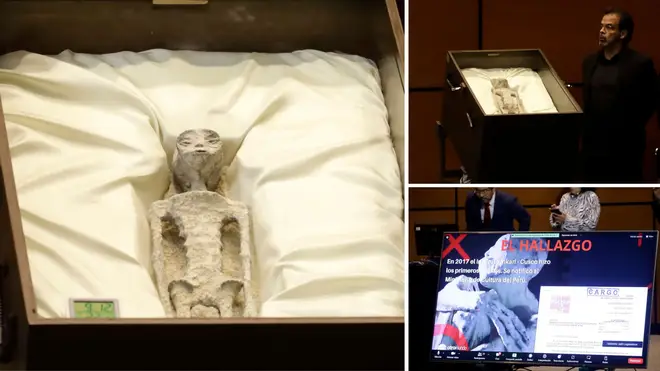 'Alien' bodies presented by UFO expert