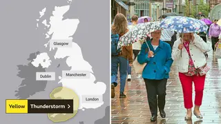 Thunderstorms are set to batter South West England