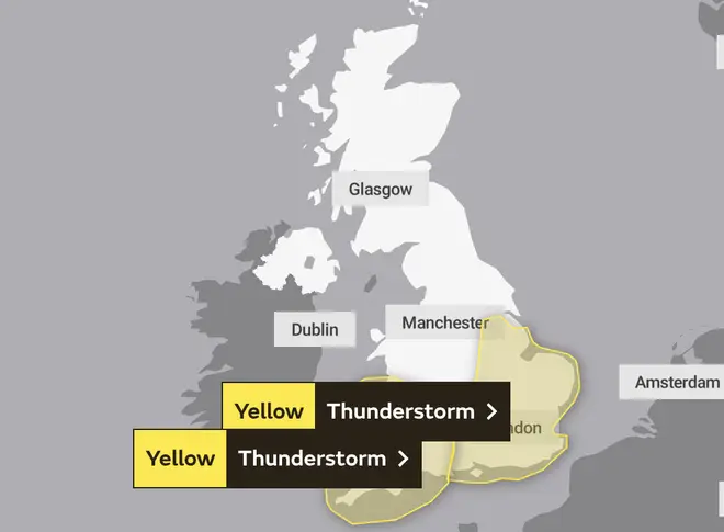 The southern UK faces a battering from storms