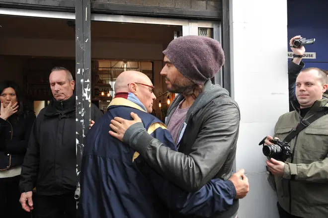 Russell Brand with his father Ron
