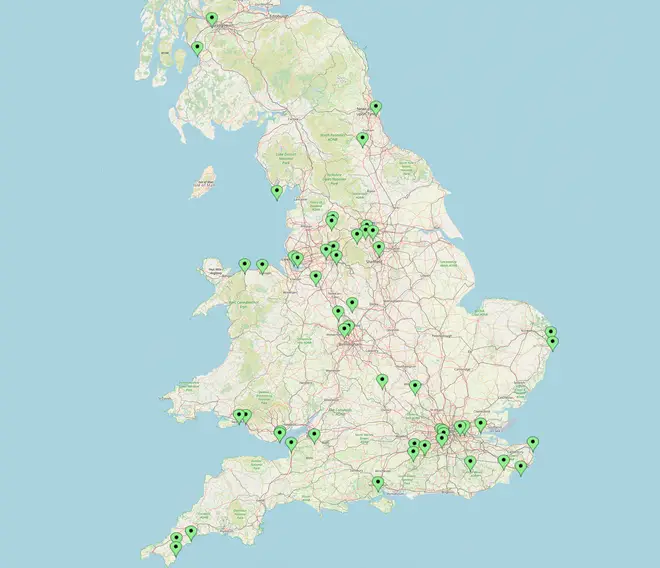 All of the Wilko stores closing across the UK.