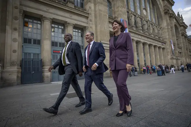 Keir Starmer Arrives In Paris For Meeting With President Macron