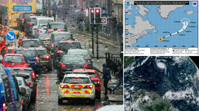 Hurricane Nigel is set to hit the UK this week