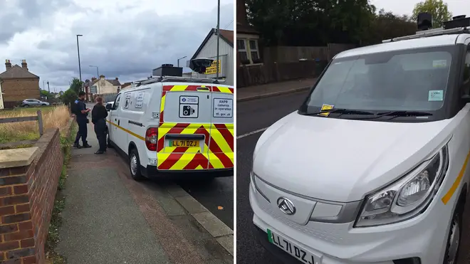 A Ulez camera van was ticketed