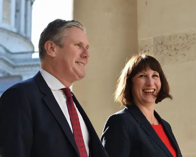 Sir Keir Starmer with Shadow Chancellor Rachel Reeves