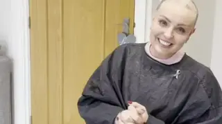 Amy Dowden inundated with support after bravely shaving her head