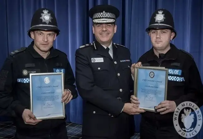Sgt Paul Frear (pictured on left) served with the force for 21 years and worked in Wolverhampton.