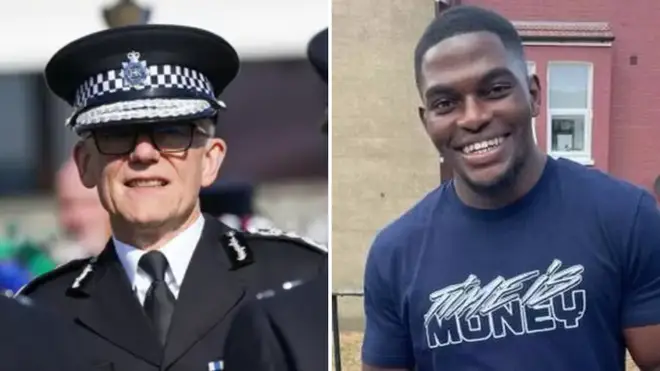 Met Police commissioner Sir Mark Rowley (left) has said armed police officers fear legal action in a new open letter after a serving cop was charged with the murder of Chris Kaba.