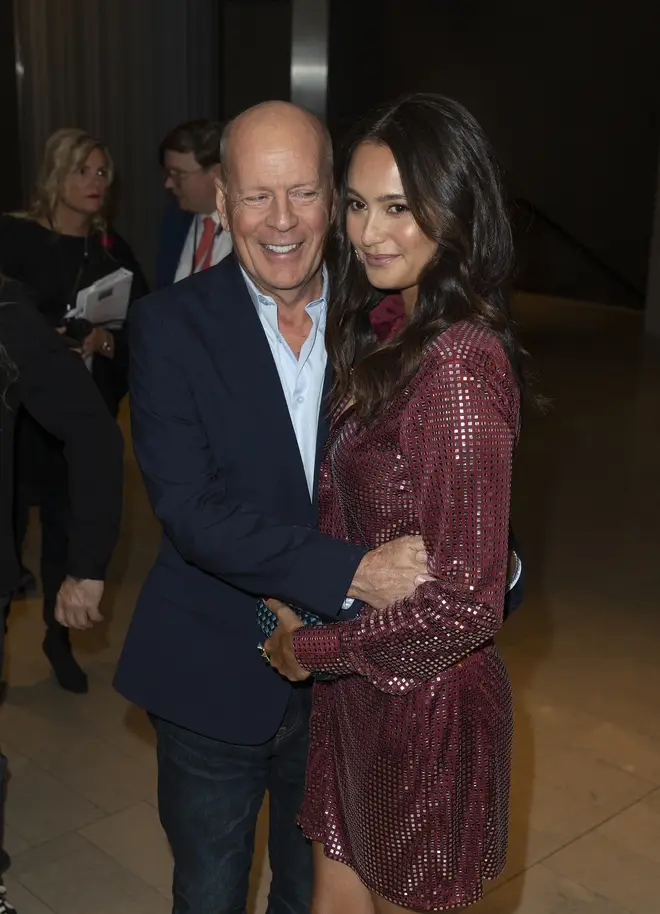 Bruce Willis and Emma at a film premiere in 2019