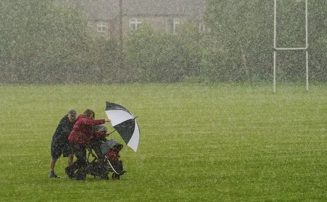 The storm is set to bring wet and windy weather this week