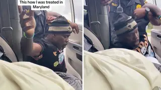 The paralysed man was dragged out of his car by US police