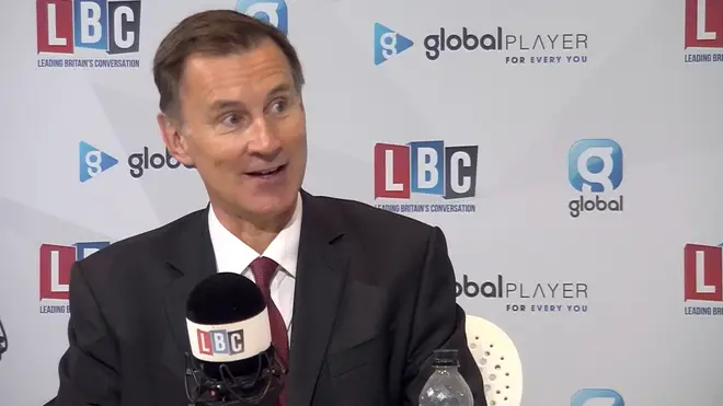 The Chancellor was speaking to LBC at the Tory Party conference