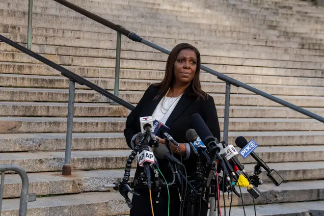 Before the trial, New York Attorney General Letitia James said, 'Justice will prevail.'