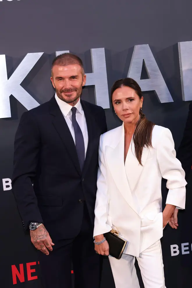David and Victoria Beckham at the launch of their Netflix documentary