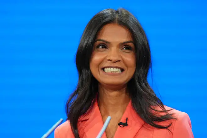 Akshata Murthy addressing the Conservative conference