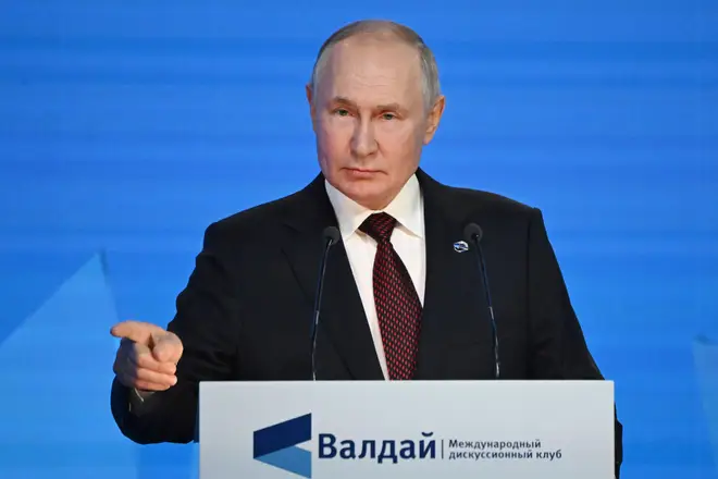 Putin reiterated Russia could withdraw from the nuclear test ban treaty.