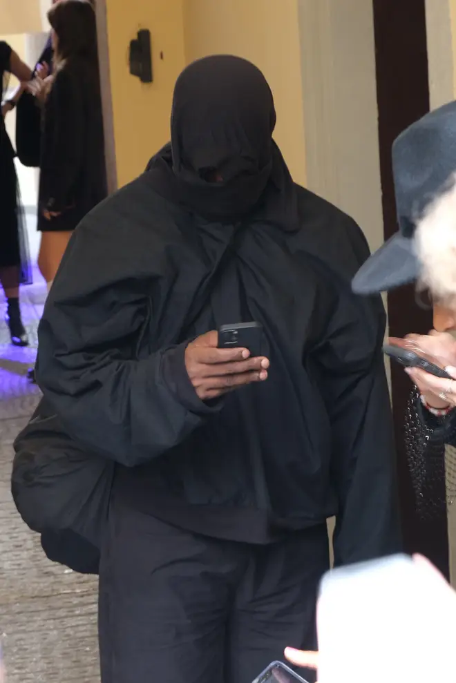 Kanye West in Milan last month