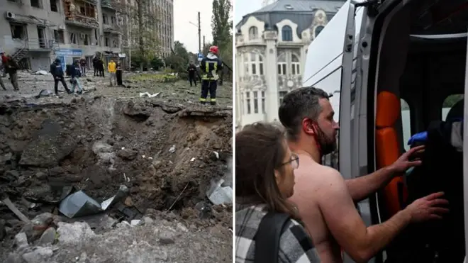 Kharkiv was bombed by Russia early on Friday morning