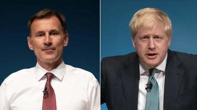 Jeremy Hunt and Boris Johnson