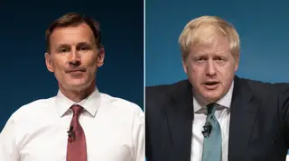Conservative leadership candidates Jeremy Hunt and Boris Johnson