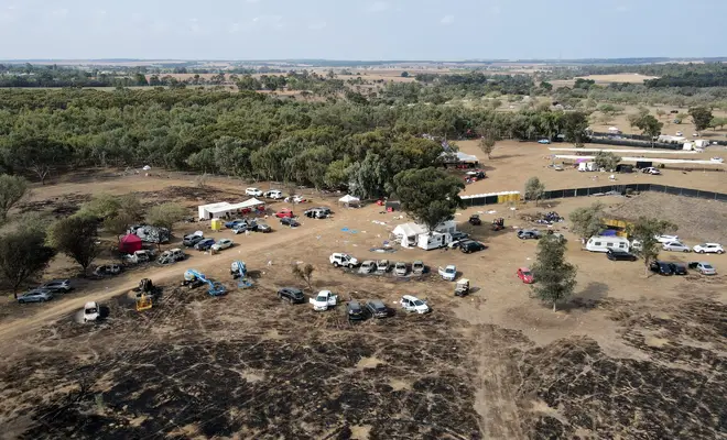 The Supernova festival site in Israel after the Hamas attack
