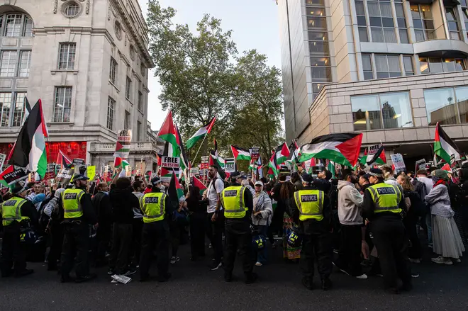 Pro-Palestine protesters take to the streets in the UK
