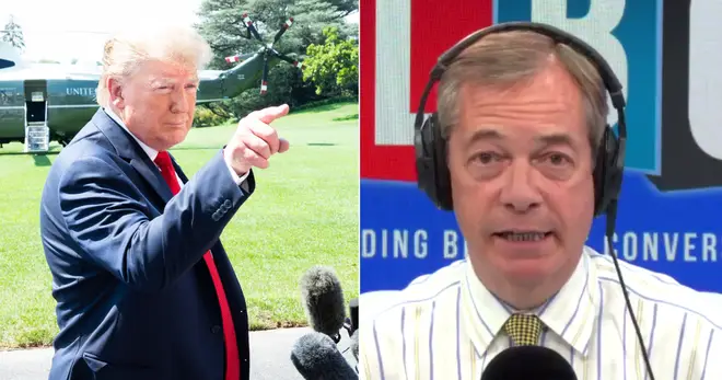 Nigel Farage says the UK's ambassador in Washington should leave