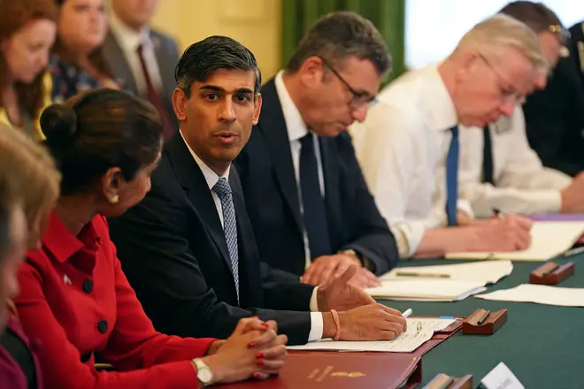 Prime Minister Rishi Sunak hosts a policing roundtable at 10 Downing Street amid a rise in antisemitic incidents