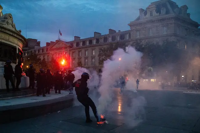 Clashes have taken place in France's capital