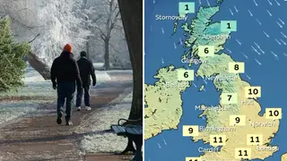 An Arctic blast is hitting the UK this weekend