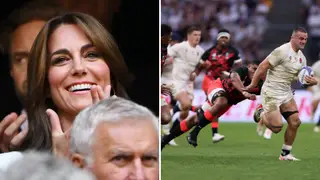 Kate Middleton watched England beat Fiji