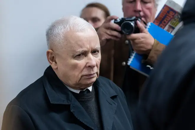 Leader Law and Justice party Jaroslaw Kaczynski