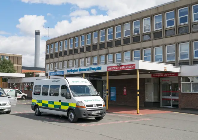 The patient was taken to Darlington Memorial Hospital