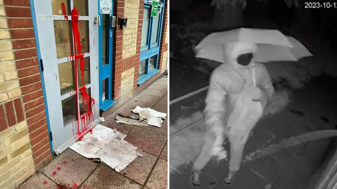 Two Jewish schools have been doused in red paint