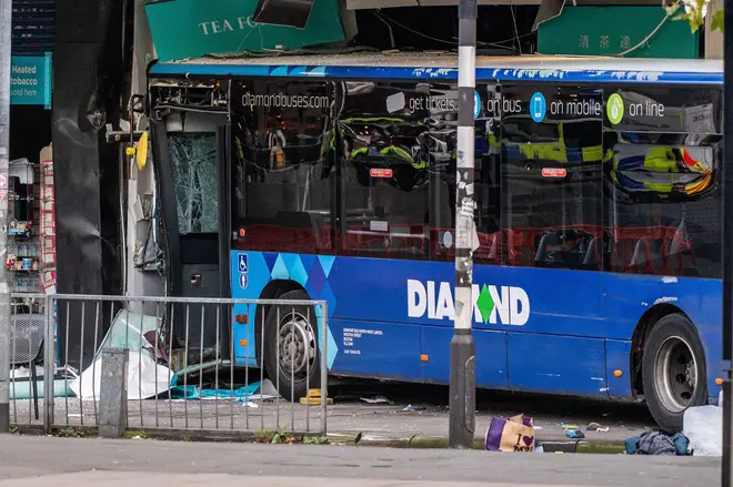 One person died and eleven others were injured after the bus crash
