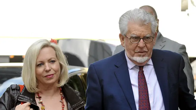 Rolf Harris and his daughter
