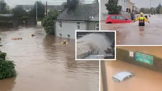 Homes, cars and businesses have been destroyed by Storm Babet in Ireland