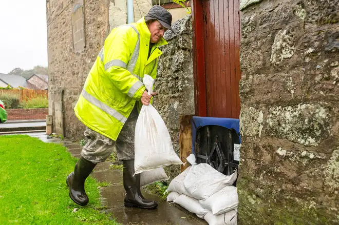 Sandbags laid to protect homes in Brechin