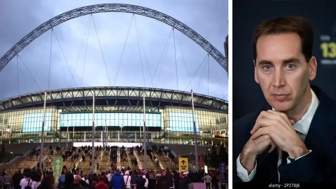 FA Chief Mark Bullingham admitted not lighting up the Wembley arch during the England-Australia match on 13th October caused 'hurt'.