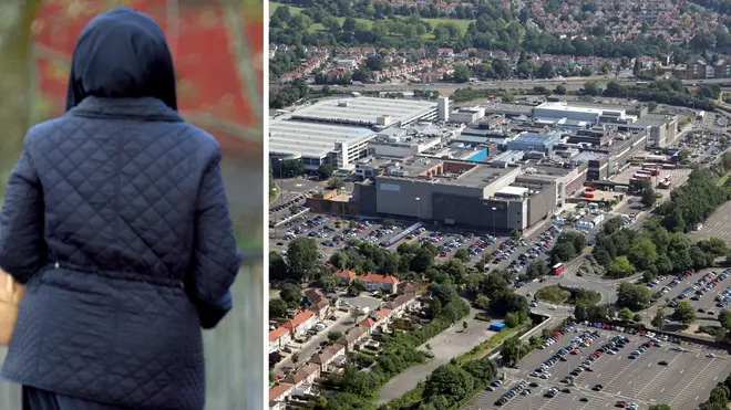 The woman was allegedly threatened in the car park of a North London shopping centre (File images)