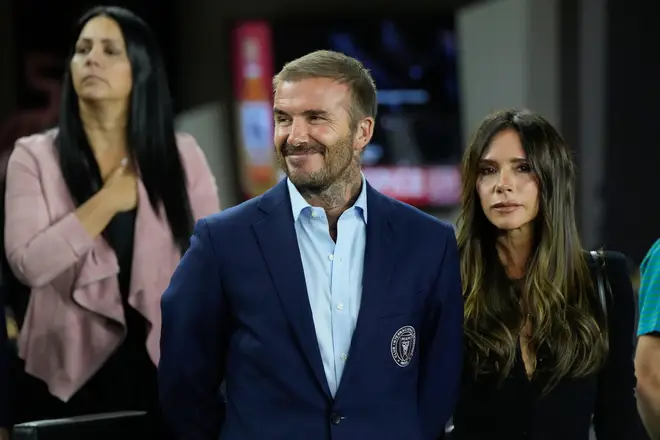 Beckham and Victoria speak about the media frenzy over the affair allegations but do not directly address the accusations