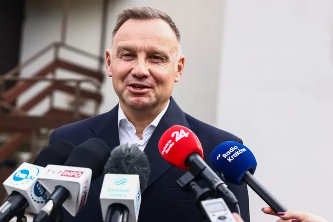 Andrzej Duda condemned the remarks shown at the protest