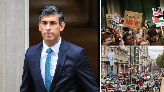 Rishi Sunak has said the Government will 'clarify' guidance for on the ground officers after they allowed a 'jihad' chant on the weekend.