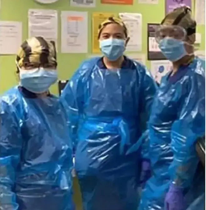 Nurses were left wearing bags for PPE