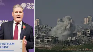 Sir Keir Starmer said a ceasefire is not the right option in Gaza at this time