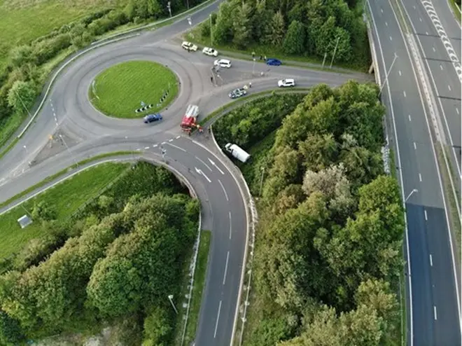 Hughes had been in many close calls with other vehicles, such as driving on the hard shoulder.